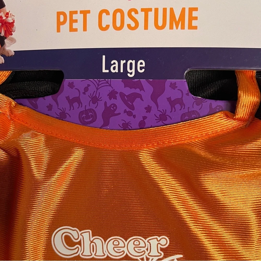Cheerleader Walking Pet Dog Costume Adorable! New! Size Large